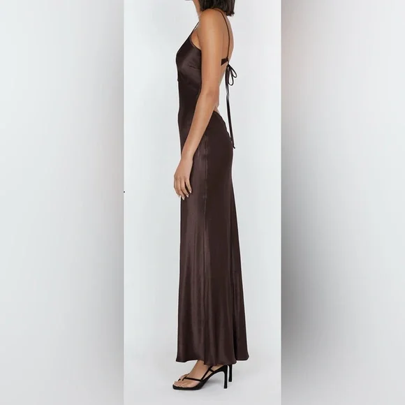 Bec & Bridge Cedar City Maxi Dress in Dark Chocolate Size US 6 NWT - Picture 3 of 15